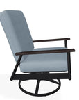 Welles Cushion Swivel Rocker Polymer Arm - LOOMLAN - Telescope - Outdoor Accent Chairs