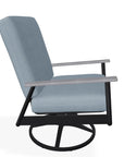 Welles Cushion Swivel Rocker Polymer Arm - LOOMLAN - Telescope - Outdoor Accent Chairs