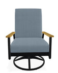 Welles Cushion Swivel Rocker Polymer Arm - LOOMLAN - Telescope - Outdoor Accent Chairs