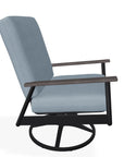 Welles Cushion Swivel Rocker Polymer Arm - LOOMLAN - Telescope - Outdoor Accent Chairs