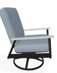 Welles Cushion Swivel Rocker Polymer Arm - LOOMLAN - Telescope - Outdoor Accent Chairs