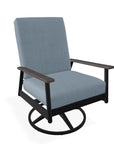 Welles Cushion Swivel Rocker Polymer Arm - LOOMLAN - Telescope - Outdoor Accent Chairs