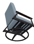 Welles Cushion Swivel Rocker Polymer Arm - LOOMLAN - Telescope - Outdoor Accent Chairs