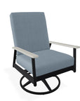 Welles Cushion Swivel Rocker Polymer Arm - LOOMLAN - Telescope - Outdoor Accent Chairs