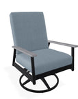 Welles Cushion Swivel Rocker Polymer Arm - LOOMLAN - Telescope - Outdoor Accent Chairs