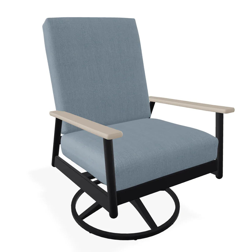 Welles Cushion Swivel Rocker With MGP Arms - LOOMLAN - Telescope - Outdoor Accent Chairs