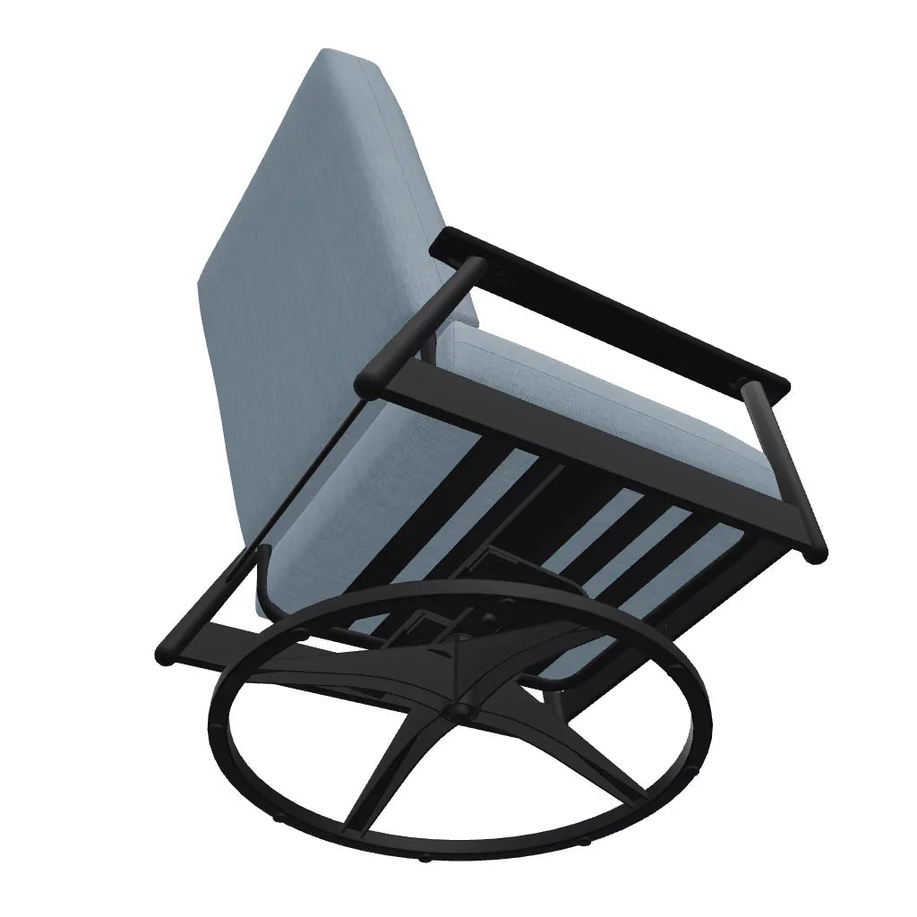Welles Cushion Swivel Rocker With MGP Arms - LOOMLAN - Telescope - Outdoor Accent Chairs