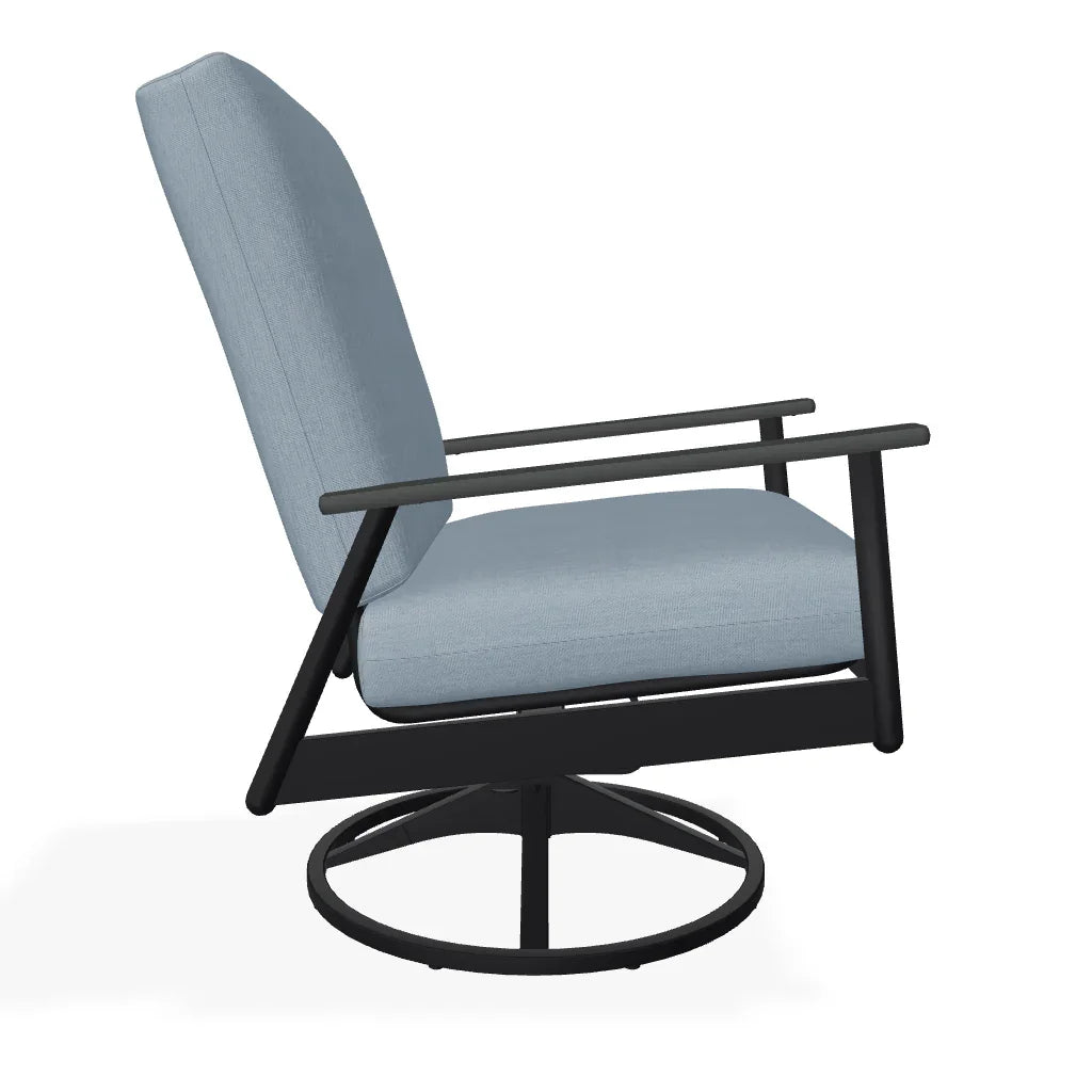 Welles Cushion Swivel Rocker With MGP Arms - LOOMLAN - Telescope - Outdoor Accent Chairs
