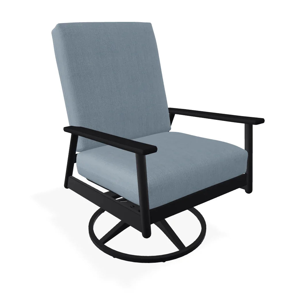 Welles Cushion Swivel Rocker With MGP Arms - LOOMLAN - Telescope - Outdoor Accent Chairs