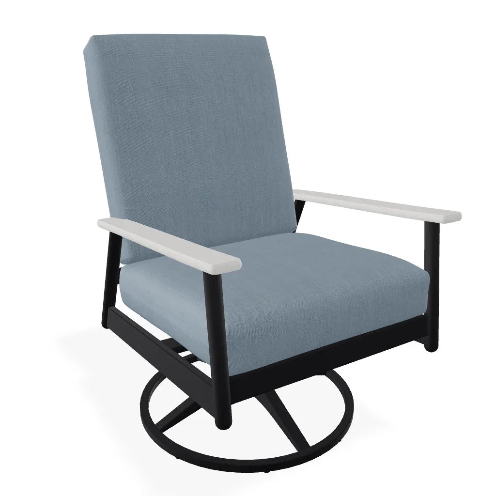 Welles Cushion Swivel Rocker With MGP Arms - LOOMLAN - Telescope - Outdoor Accent Chairs