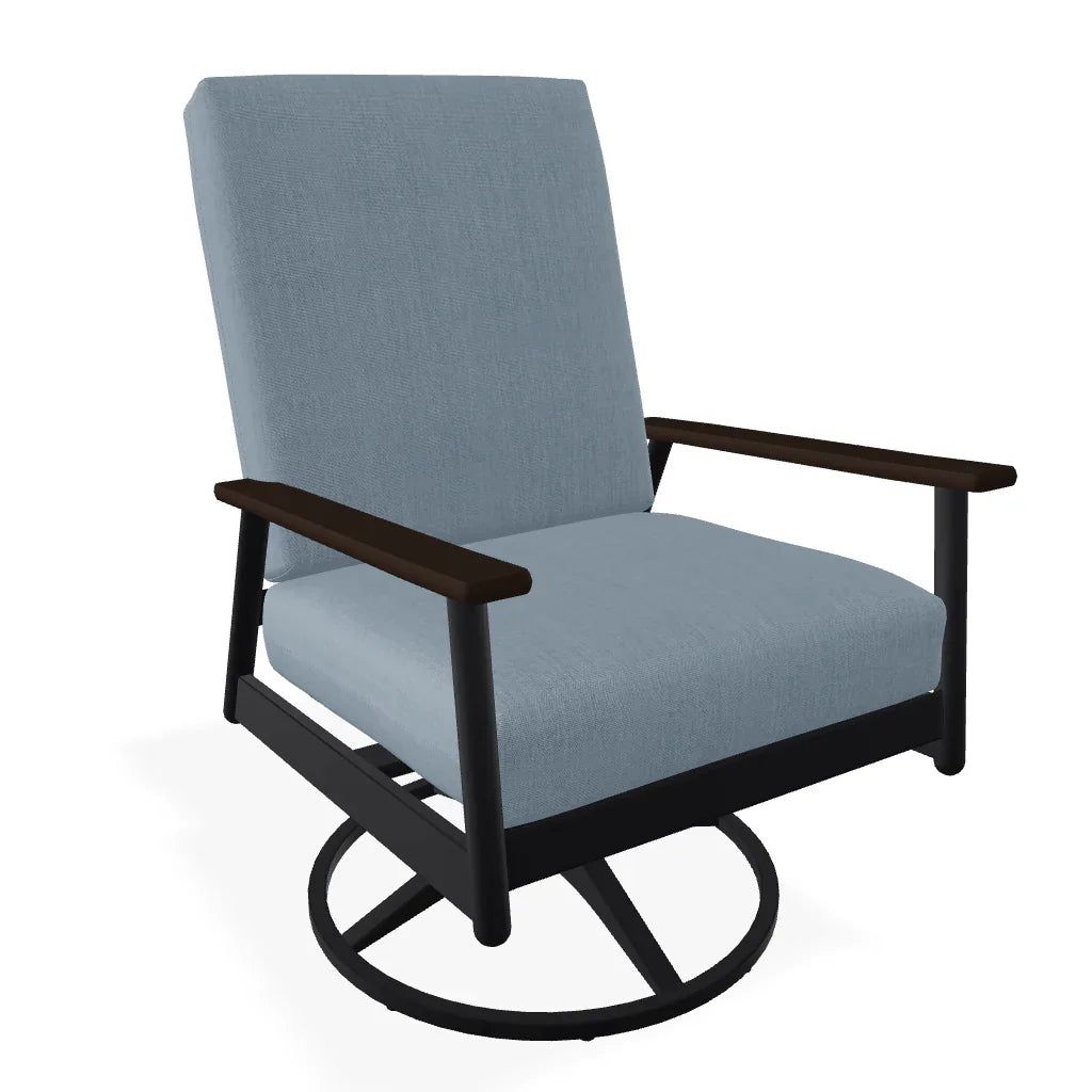 Welles Cushion Swivel Rocker With MGP Arms - LOOMLAN - Telescope - Outdoor Accent Chairs