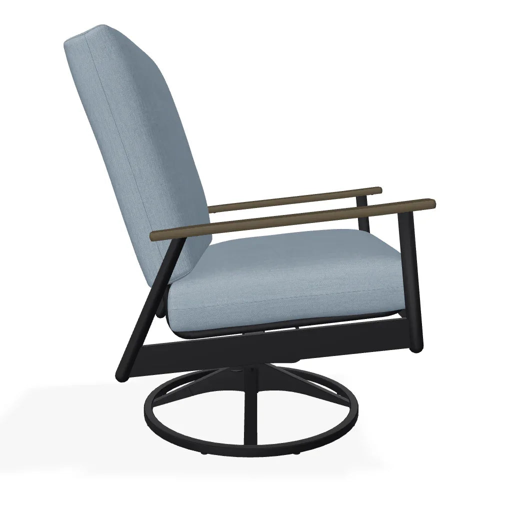 Welles Cushion Swivel Rocker With MGP Arms - LOOMLAN - Telescope - Outdoor Accent Chairs