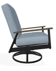 Welles Cushion Swivel Rocker With MGP Arms - LOOMLAN - Telescope - Outdoor Accent Chairs