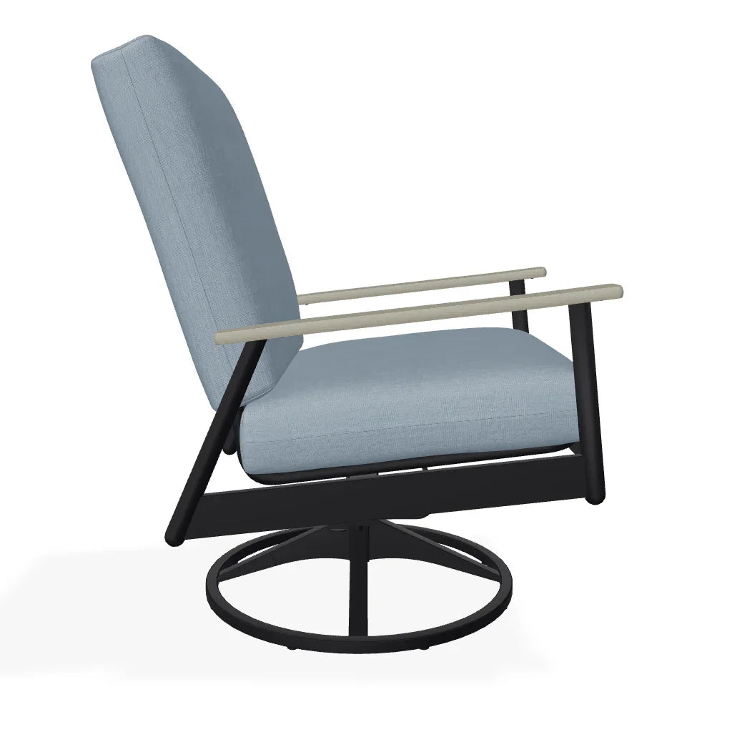 Welles Cushion Swivel Rocker With MGP Arms - LOOMLAN - Telescope - Outdoor Accent Chairs