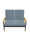 Welles Cushion Two - Seat Loveseat Polymer Arm - LOOMLAN - Telescope - Outdoor Sofas & Loveseats