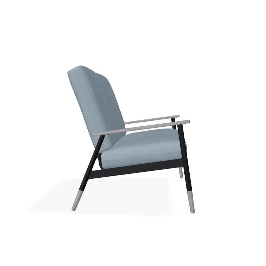 Welles Cushion Two - Seat Loveseat Polymer Arm - LOOMLAN - Telescope - Outdoor Sofas &amp; Loveseats