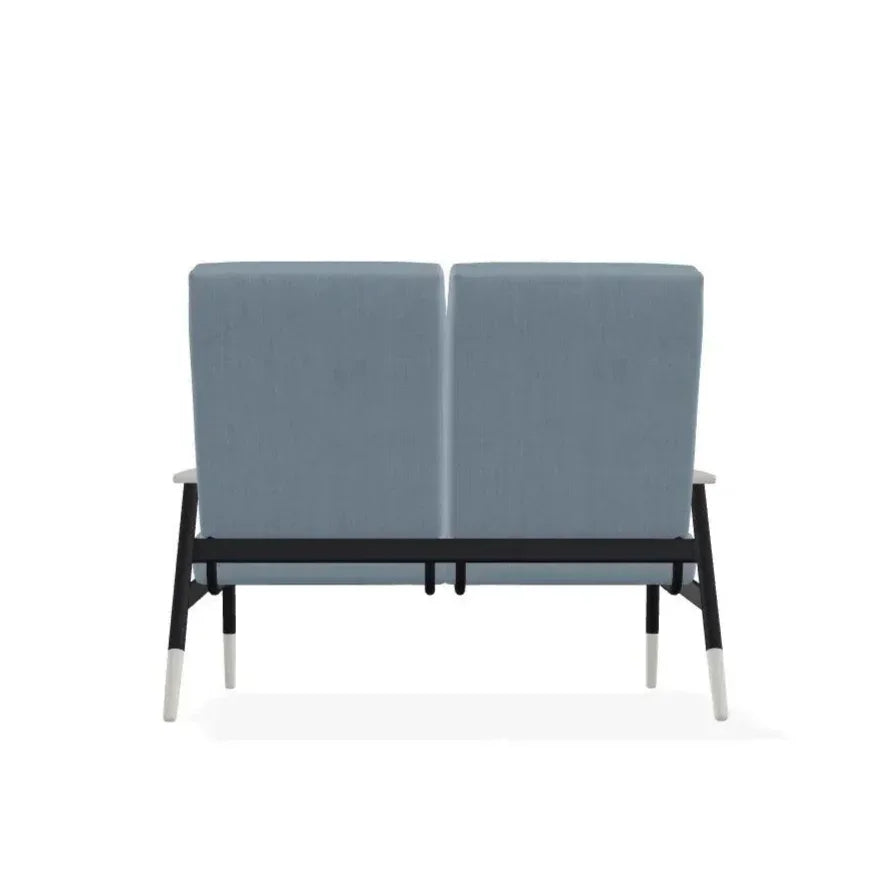 Welles Cushion Two - Seat Loveseat Polymer Arm - LOOMLAN - Telescope - Outdoor Sofas &amp; Loveseats