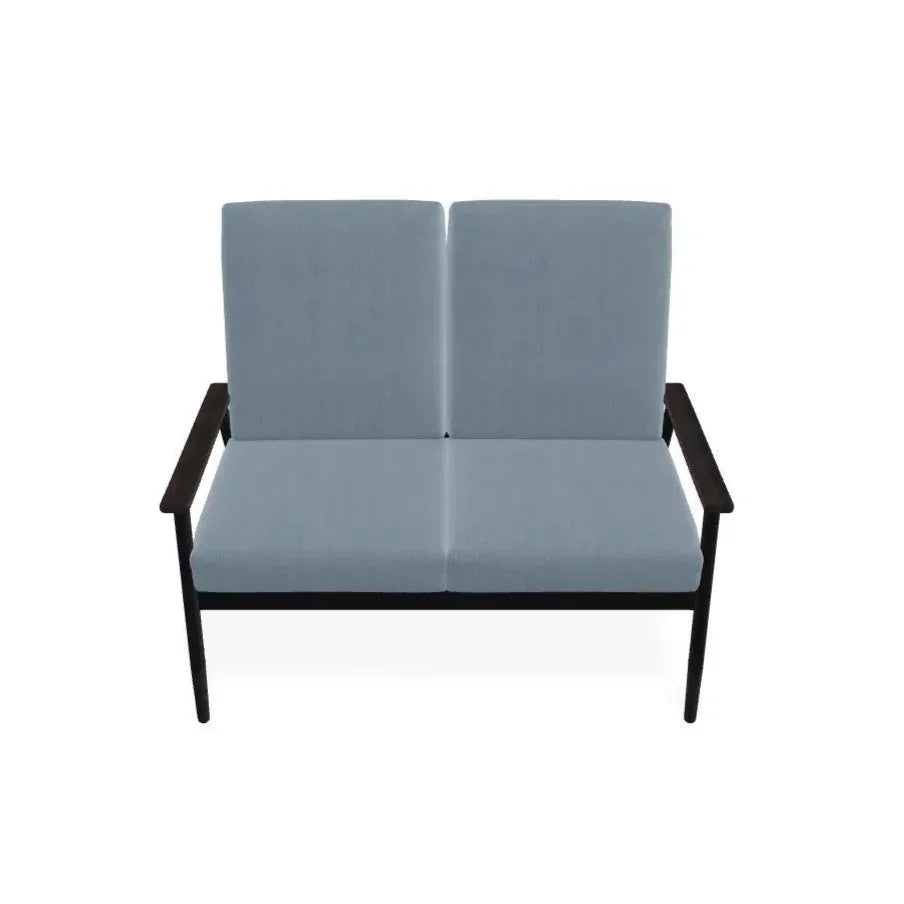 Welles Cushion Two - Seat Loveseat Polymer Arm - LOOMLAN - Telescope - Outdoor Sofas &amp; Loveseats
