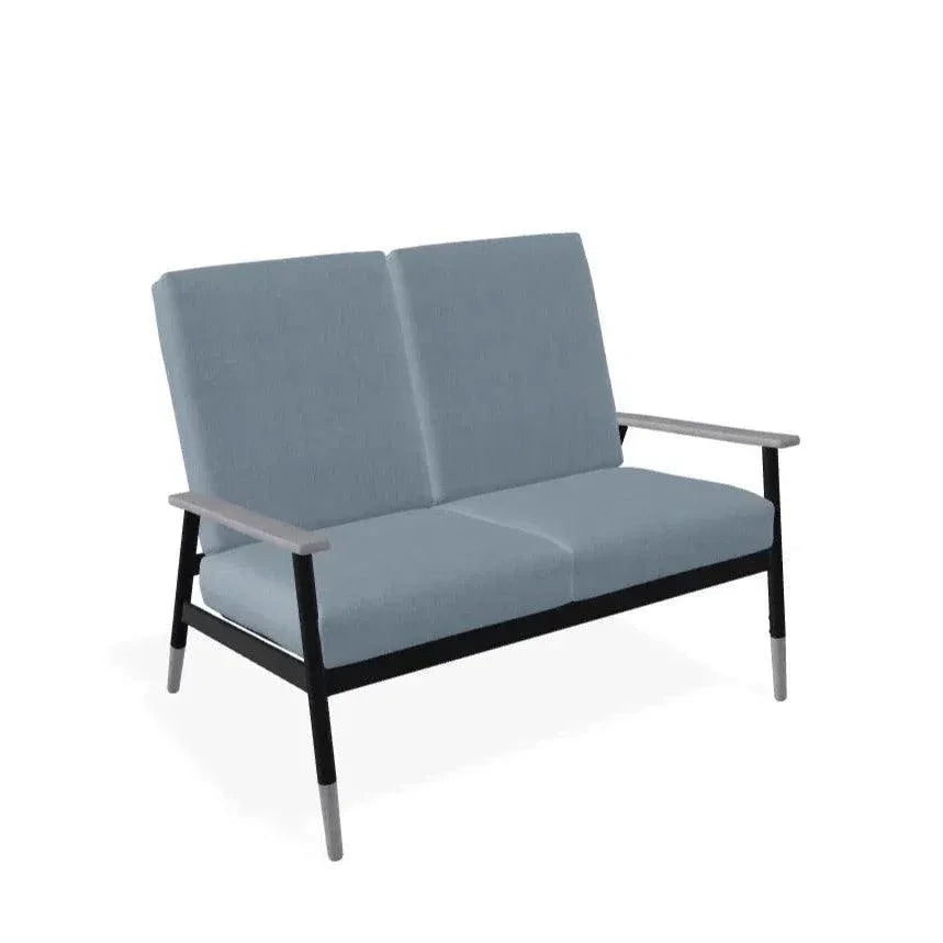 Welles Cushion Two - Seat Loveseat Polymer Arm - LOOMLAN - Telescope - Outdoor Sofas &amp; Loveseats