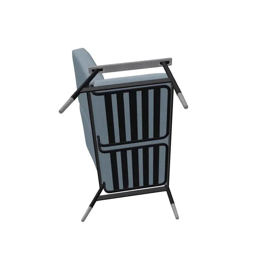 Welles Cushion Two - Seat Loveseat Polymer Arm - LOOMLAN - Telescope - Outdoor Sofas &amp; Loveseats