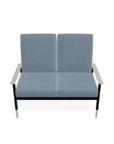 Welles Cushion Two - Seat Loveseat Polymer Arm - LOOMLAN - Telescope - Outdoor Sofas & Loveseats