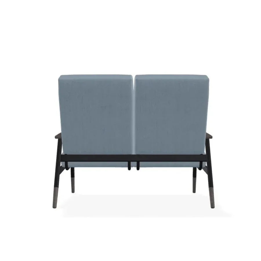 Welles Cushion Two - Seat Loveseat Polymer Arm - LOOMLAN - Telescope - Outdoor Sofas &amp; Loveseats