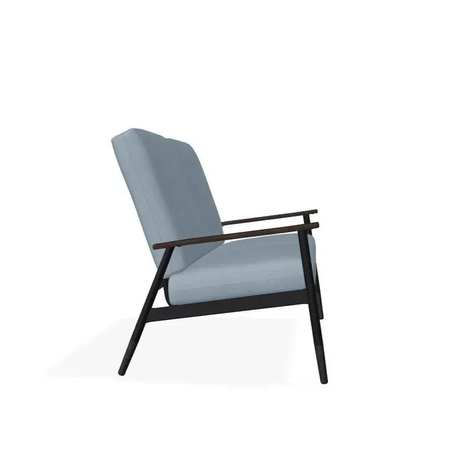 Welles Cushion Two - Seat Loveseat Polymer Arm - LOOMLAN - Telescope - Outdoor Sofas &amp; Loveseats