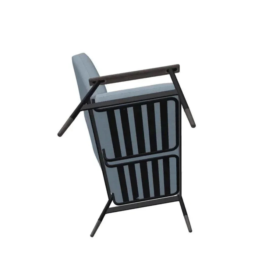 Welles Cushion Two - Seat Loveseat Polymer Arm - LOOMLAN - Telescope - Outdoor Sofas &amp; Loveseats