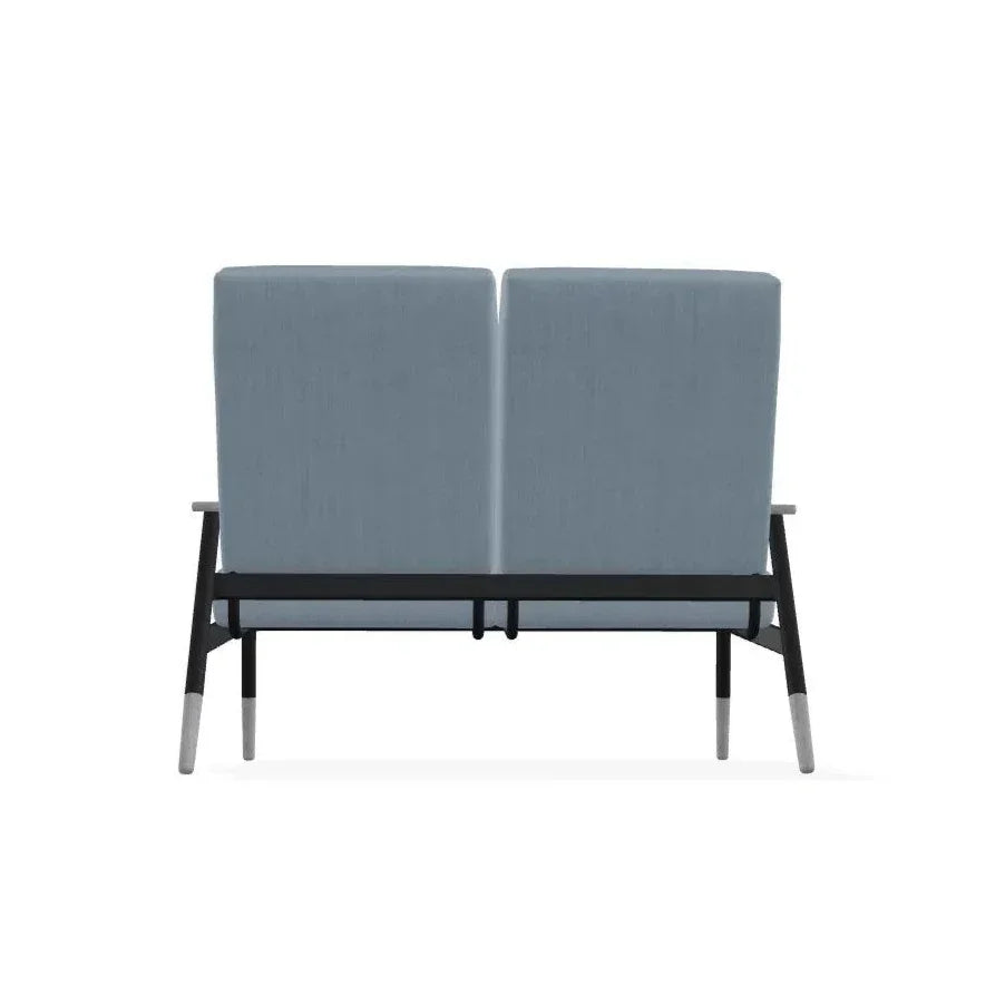 Welles Cushion Two - Seat Loveseat Polymer Arm - LOOMLAN - Telescope - Outdoor Sofas &amp; Loveseats
