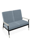 Welles Cushion Two - Seat Loveseat Polymer Arm - LOOMLAN - Telescope - Outdoor Sofas & Loveseats