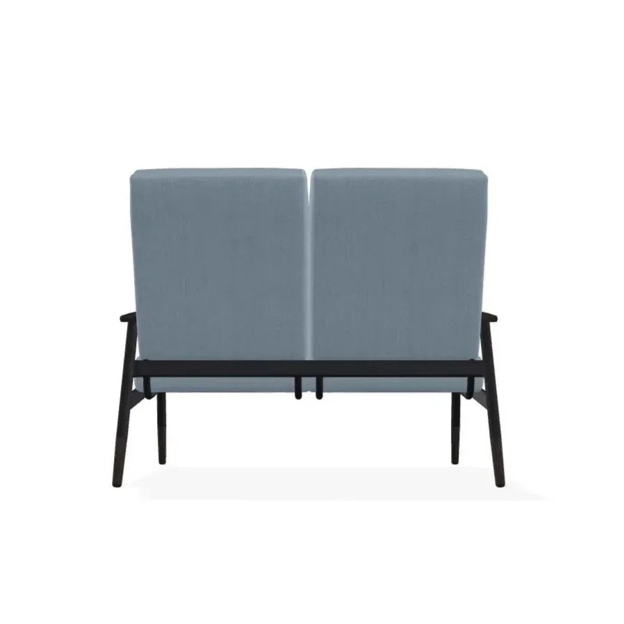 Welles Cushion Two - Seat Loveseat Polymer Arm - LOOMLAN - Telescope - Outdoor Sofas &amp; Loveseats