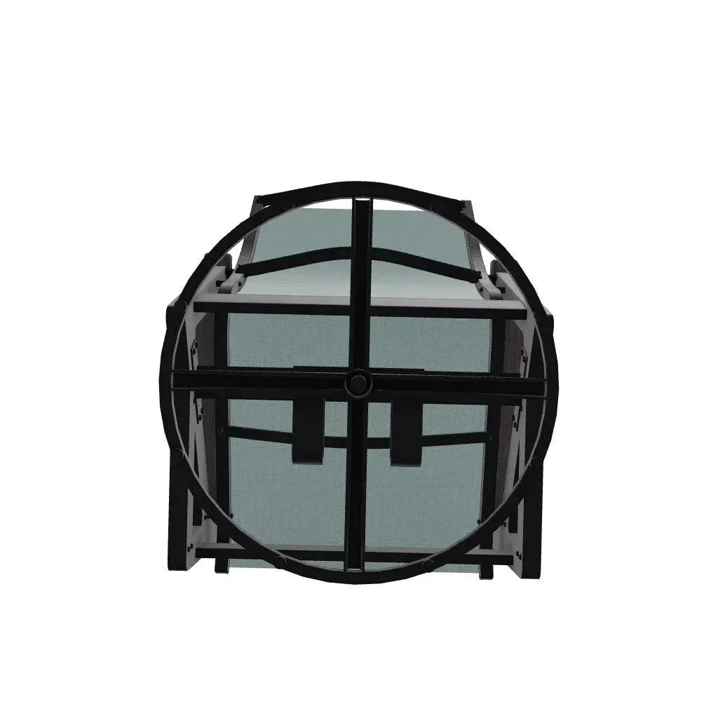 Wexler Sling Chat Height Swivel Rocker Polymer Arms - LOOMLAN - Telescope - Outdoor Accent Chairs