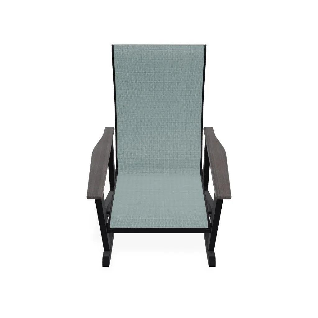 Wexler Sling Chat Supreme Rocker Polymer Arms - LOOMLAN - Telescope - Outdoor Accent Chairs