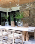 White Outdoor Dining Table for 10 or 12 people - LOOMLAN - Artesia - Outdoor Dining Tables