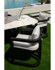 Malibu Aluminum Framed Outdoor Dining Table