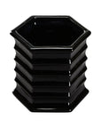 Willow Hexagonal Designed Ceramic Planter - LOOMLAN - Chelsea House - Planters