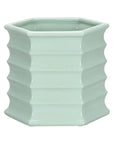 Willow Hexagonal Designed Ceramic Planter - LOOMLAN - Chelsea House - Planters