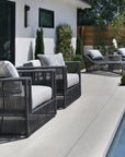 Milano Modern Cushionless Outdoor Chaise