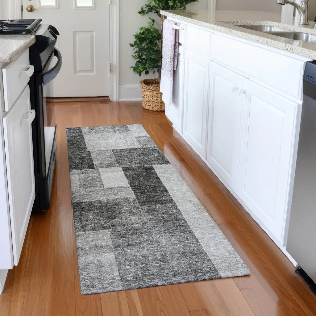LOOMLAN Rugs Wovari Gray Washable Indoor-Outdoor Rug