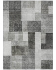 LOOMLAN Rugs Wovari Gray Washable Indoor-Outdoor Rug