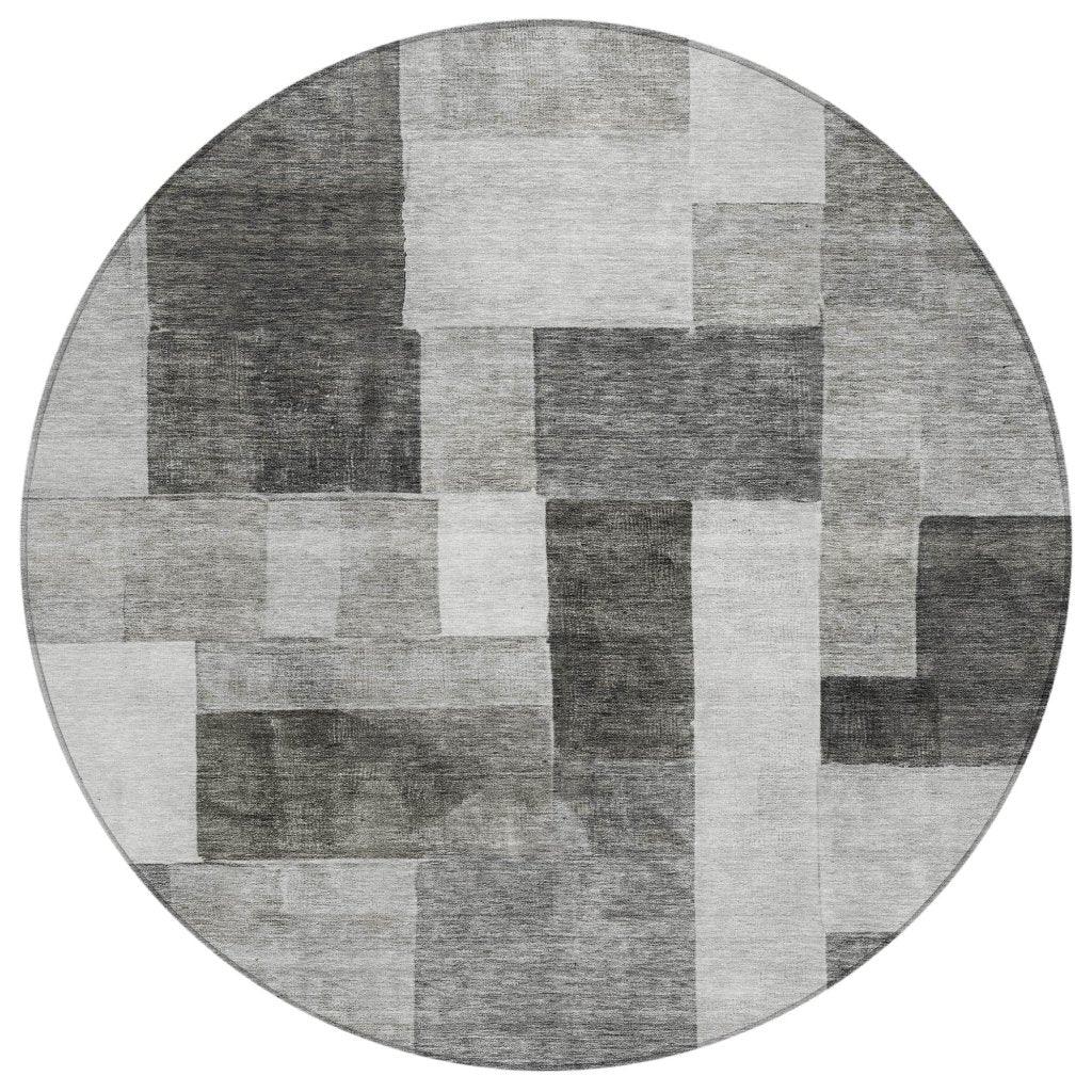 LOOMLAN Rugs Wovari Gray Washable Indoor-Outdoor Rug