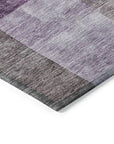 LOOMLAN Rugs Wovari Purple Washable Indoor-Outdoor Rug