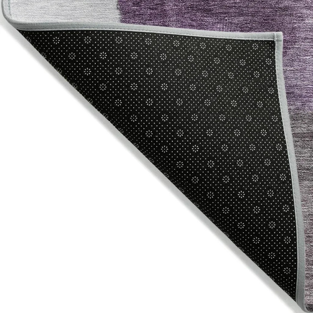 LOOMLAN Rugs Wovari Purple Washable Indoor-Outdoor Rug