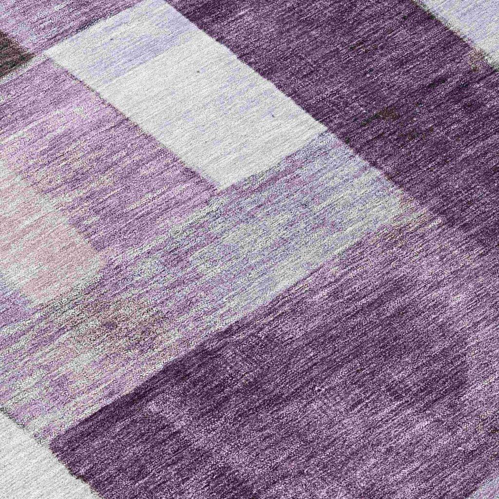 LOOMLAN Rugs Wovari Purple Washable Indoor-Outdoor Rug