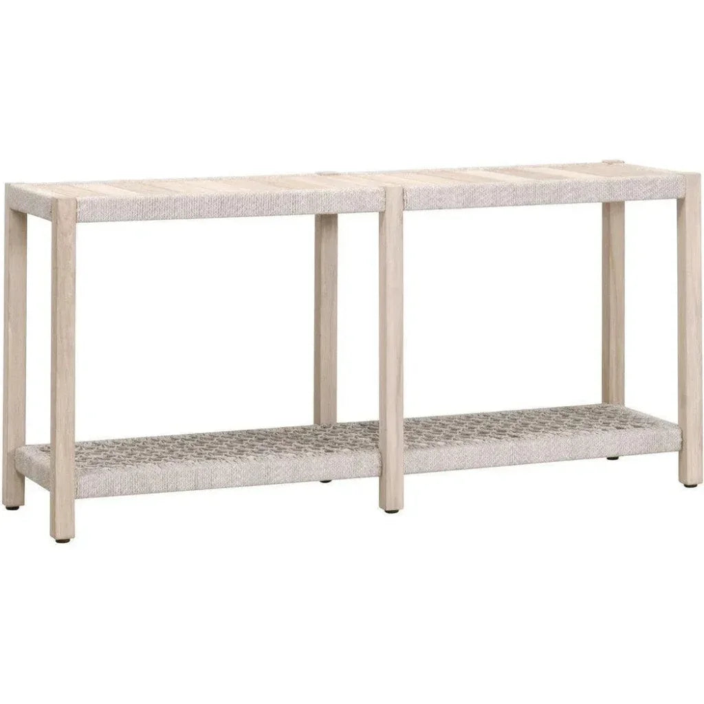 Wrap Outdoor Console Sofa Table for Patio Teak - LOOMLAN - Essentials For Living - Outdoor Console Tables