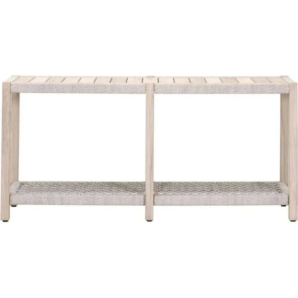 Wrap Outdoor Console Sofa Table for Patio Teak - LOOMLAN - Essentials For Living - Outdoor Console Tables