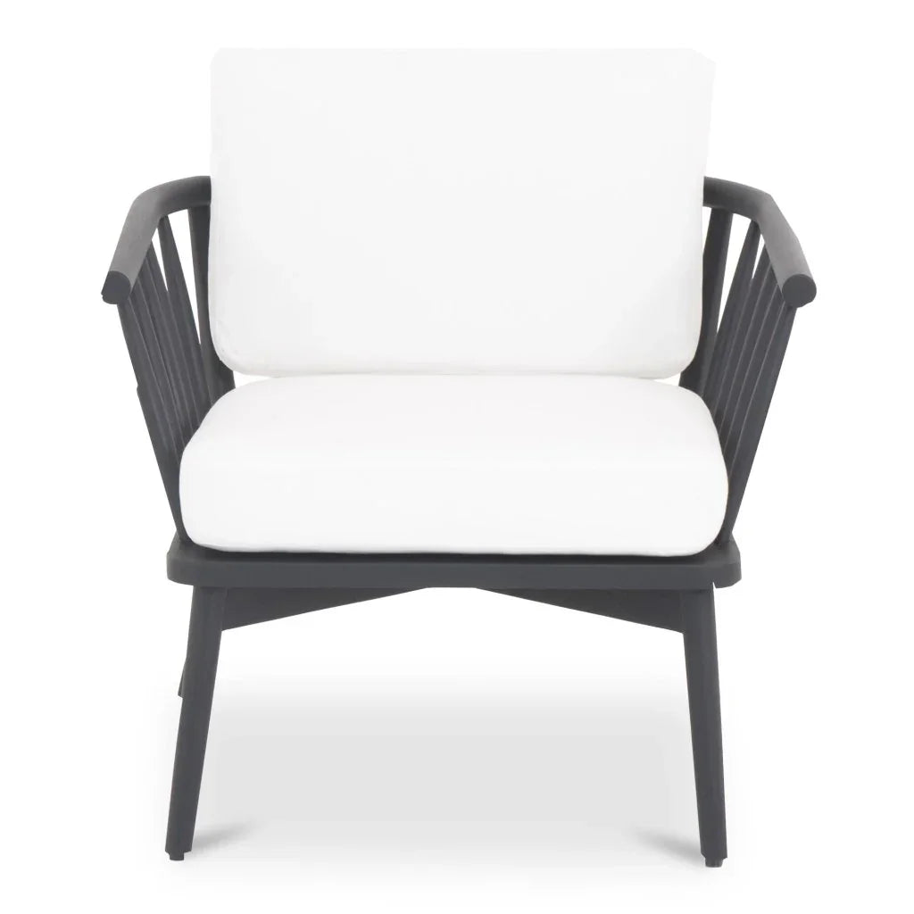 Wren Solid Teak Frame Outdoor Lounge Chair - LOOMLAN - Moe's Home - Outdoor Lounge Chairs