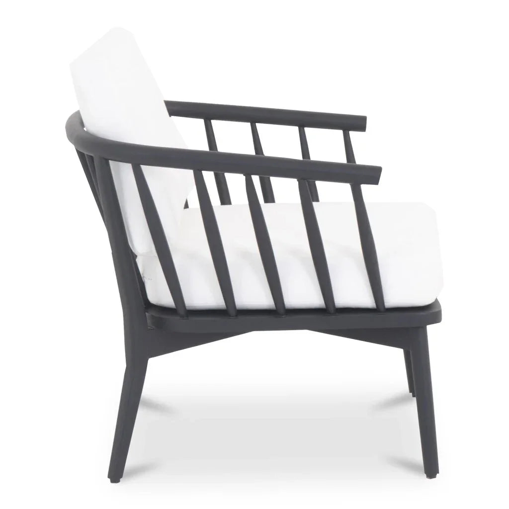 Wren Solid Teak Frame Outdoor Lounge Chair - LOOMLAN - Moe's Home - Outdoor Lounge Chairs
