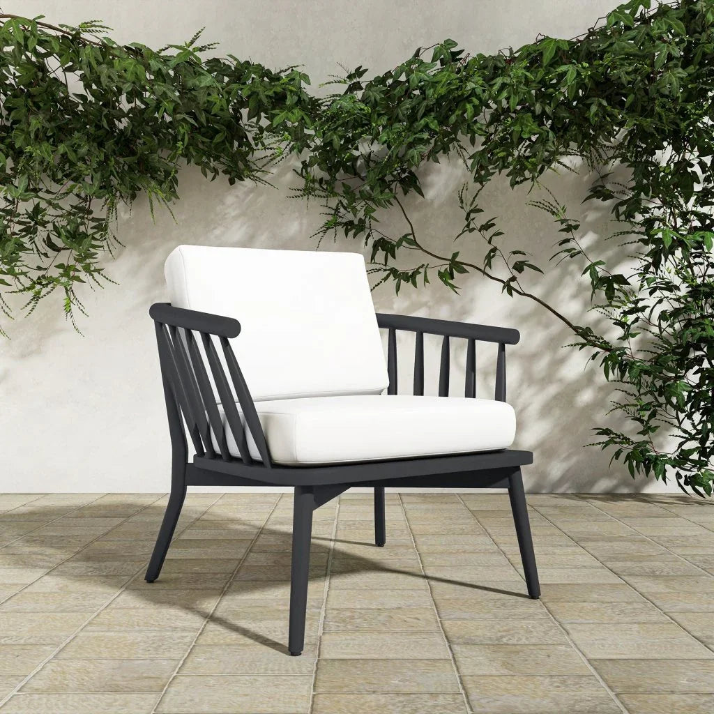 Wren Solid Teak Frame Outdoor Lounge Chair - LOOMLAN - Moe's Home - Outdoor Lounge Chairs