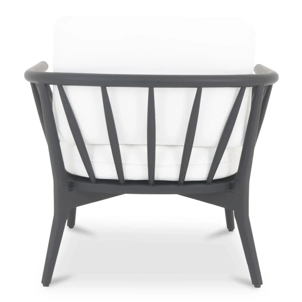Wren Solid Teak Frame Outdoor Lounge Chair - LOOMLAN - Moe's Home - Outdoor Lounge Chairs